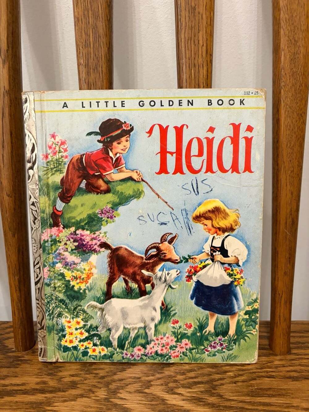 Vintage A Little Golden Book Heidi by Johanna Spyri Childrens Book